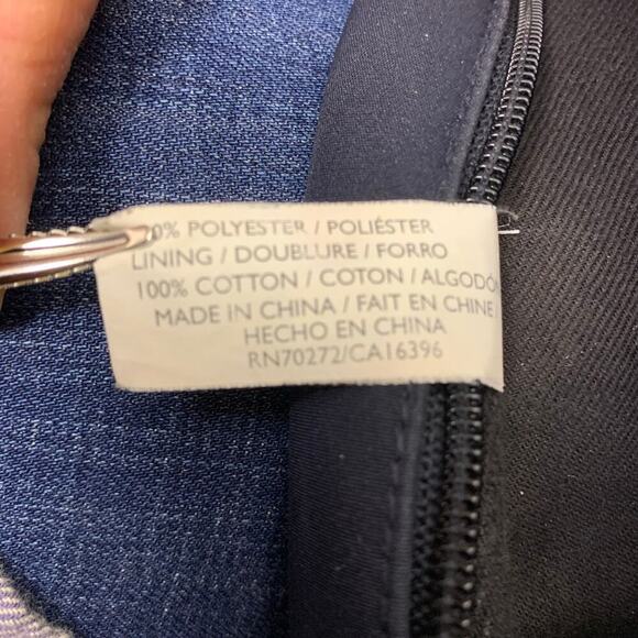 Liz Claibourn's Villager Black Fabric Triangle Sling Bag - Picture 7 of 7